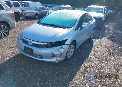 2012 Honda Civic Lx из США, поврежденный, VIN 2HGFB2F58CH524162